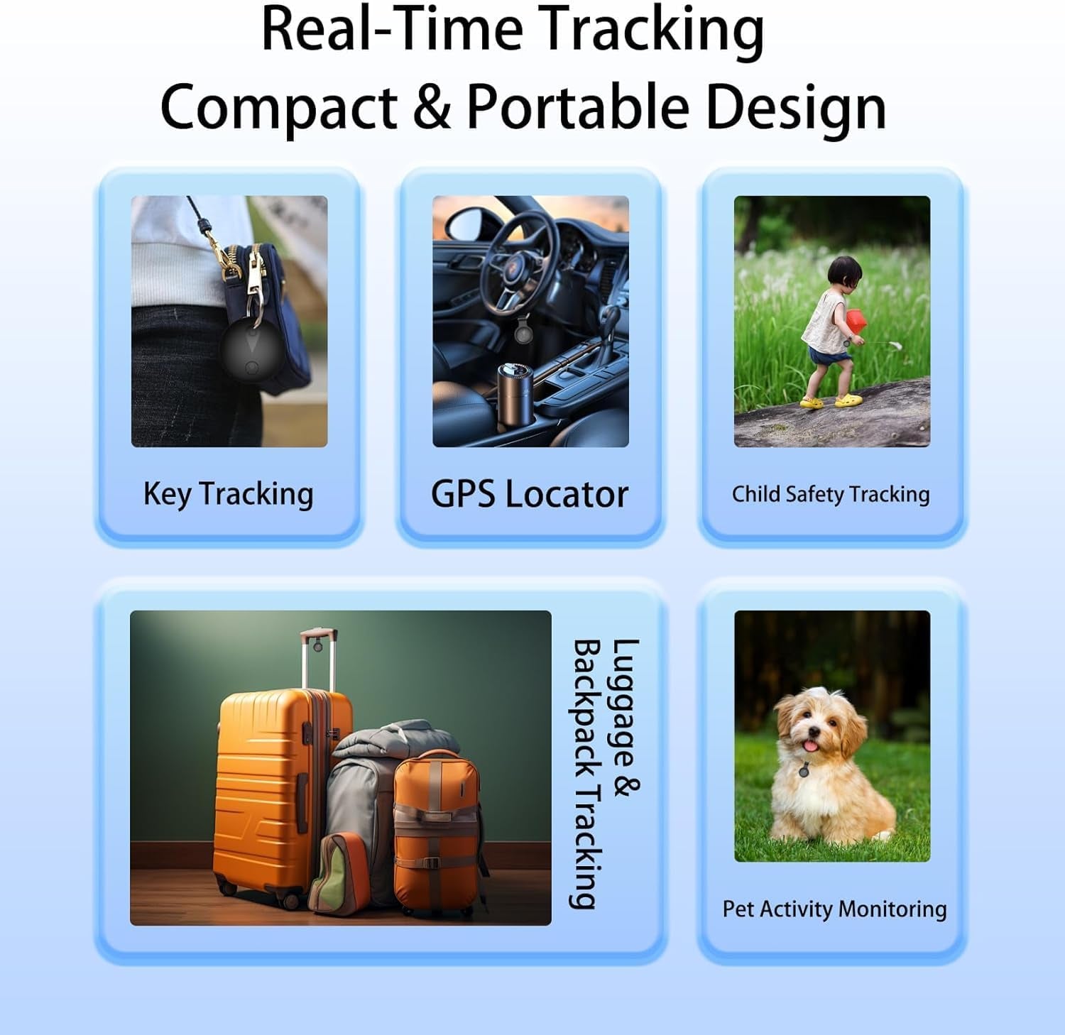 GPS Tracker for Dogs, Smart Collar with Real-Time Location - Pet Location Tracker with Holder No Monthly Fee/No SIM Card, Works with Ios Find My, Ultra-Slim, IP68 Waterproof, Reliable Performance
