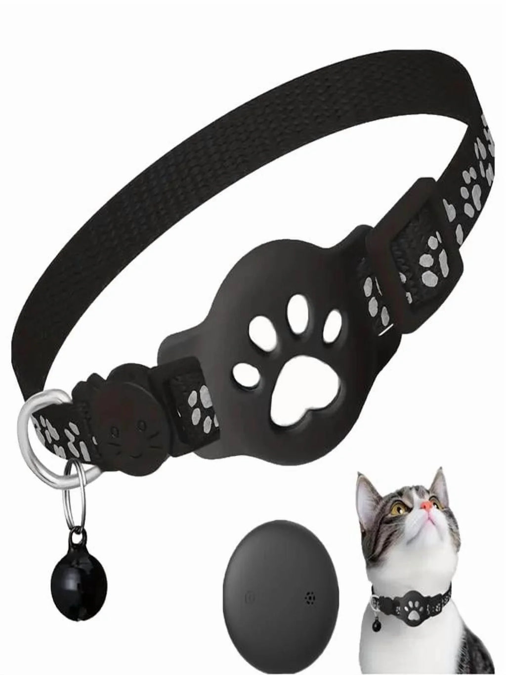 GPS Pet Tracker Collar for Cats Waterproof No Monthly Fee Advanced Tracking Device for Pet Safety