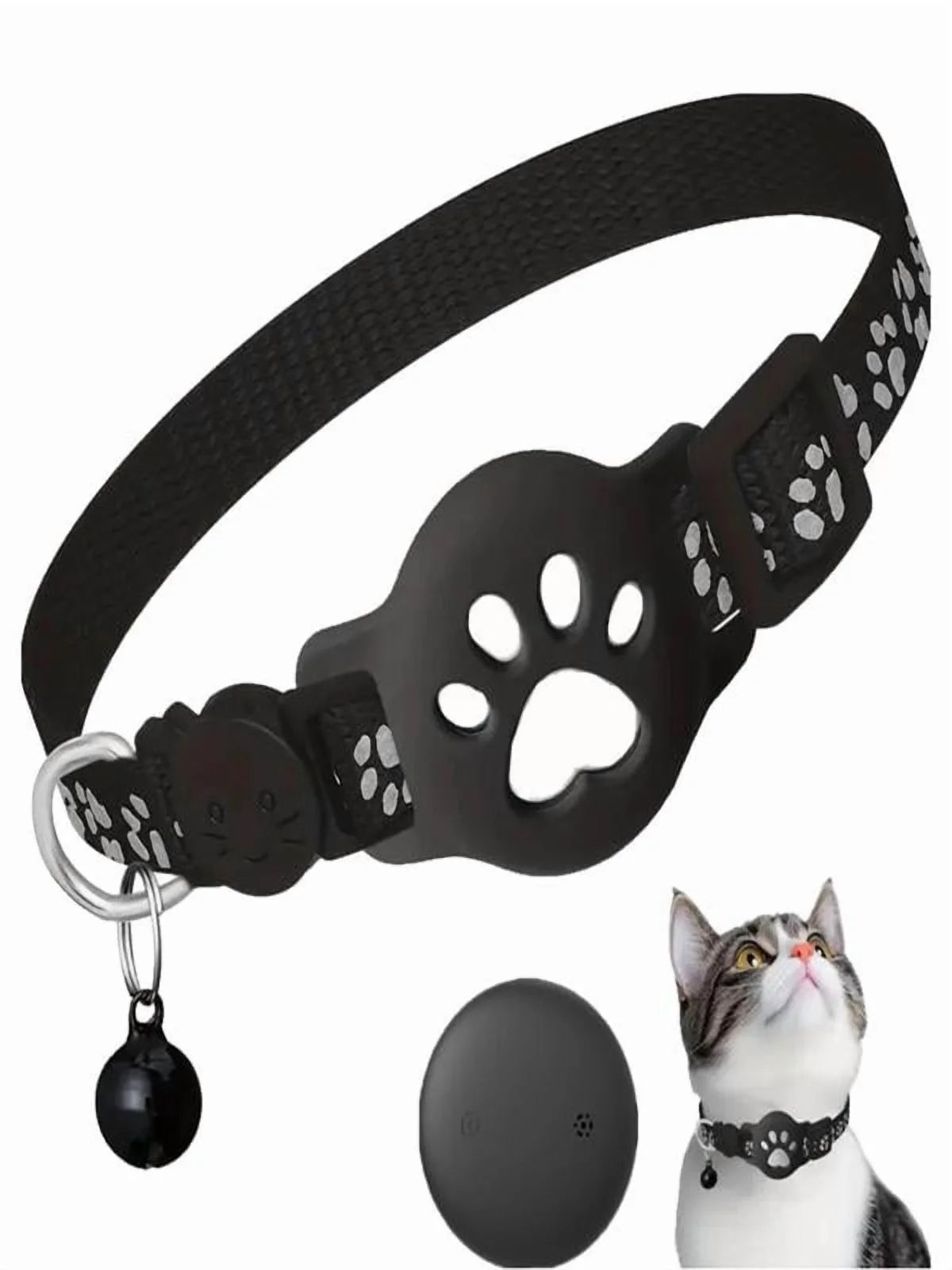 GPS Pet Tracker Collar for Cats Waterproof No Monthly Fee Advanced Tracking Device for Pet Safety
